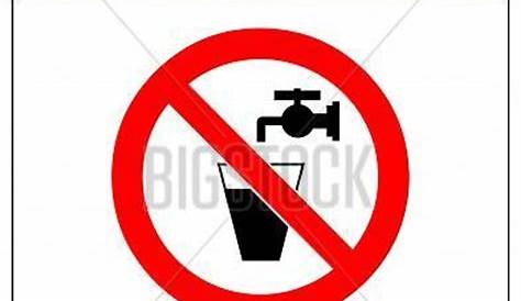 Do Not Drink Water Vector & Photo (Free Trial) | Bigstock