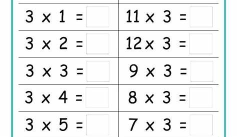 multiplication worksheets for grade 2