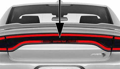 Dodge Charger Custom Text Taillight Accent Decal 2015-2022+ Charger