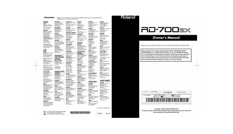 roland rd 700sx manual