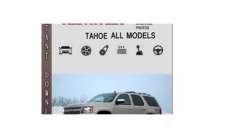 Chevrolet Tahoe Service Repair Manual Download – Info Service Manuals