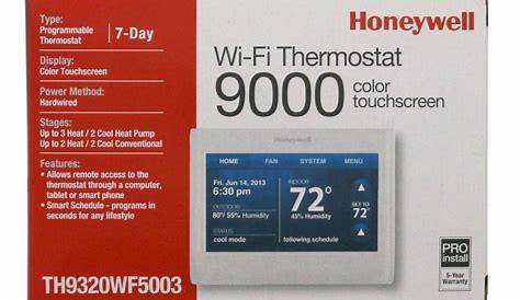honeywell th9320wf5003 wifi 9000 installation manual