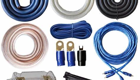 0 Gauge Amp Kit True AWG Amplifier Install Wiring 1/0 Ga Complete Cable