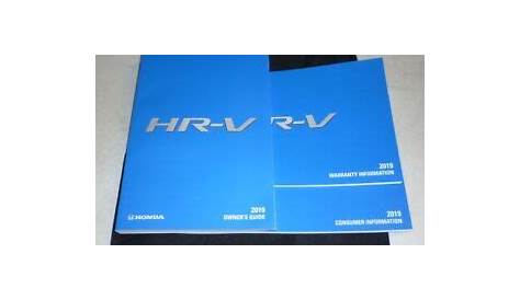 2019 HONDA HRV HR-V OWNERS MANUAL SET GUIDE 19 +CASE LX SPORT EX EXL