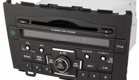 2011 Honda CRV Radio or CD Player AM-FM-XM-AUX-MP3-6CD Radio with Face