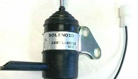 For Kubota Fuel Shut Off Solenoid 16851-60014 RTV900T BX1500D Denso