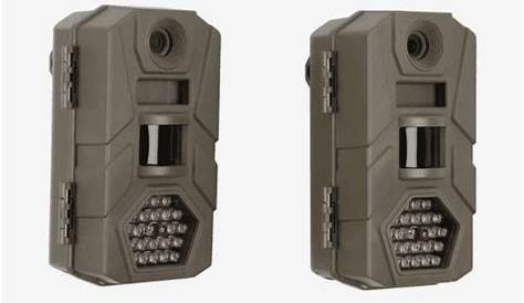 Tasco Trail Camera, 12MP, 2 pack, Low Glow, Tan, Removable Battery
