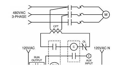 fvnr motor starter wiring diagram