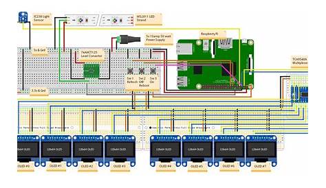 Schematic Using 8 OLED Displays and Multiplexer – LiveSectional