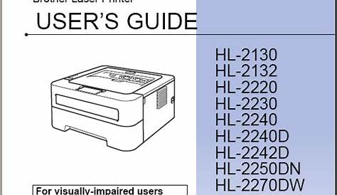 Brother HL-2270DW Manual User Guide - Printer Manual Guide