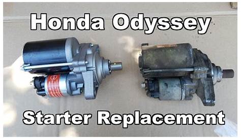Starter Replacement Honda Odyssey 1999-2004 - YouTube