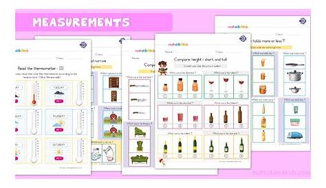 Measurement Practice | Measurement worksheets Games Word Problems