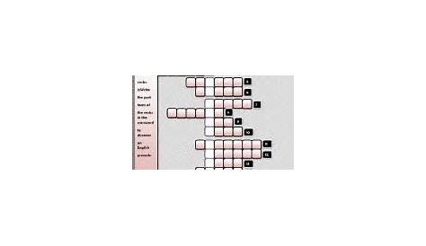 Simple Past - Crossword Puzzle - ESL worksheet by luoliveira