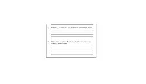 step six worksheets