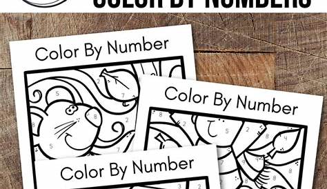 Free Printable Fall Color by Number Worksheets | Kindergarten fall