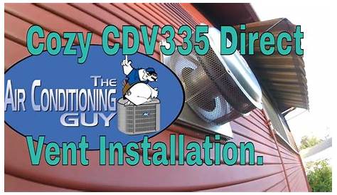 Cozy Direct Vent Wall Heater Installation - YouTube