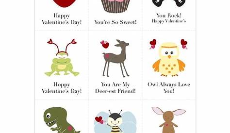 kids valentines cards printable