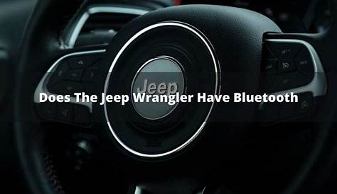 2017 jeep wrangler bluetooth pairing