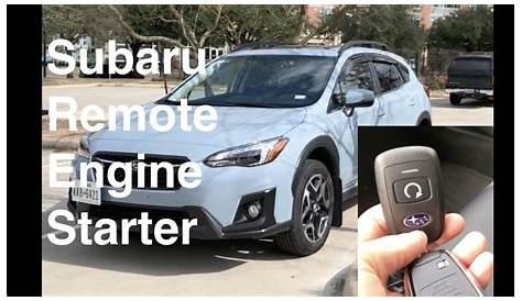 Subaru Remote Engine Start Factory Option - YouTube