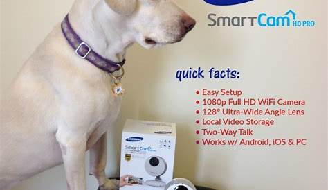 Samsung SmartCam HD Pro Review #SmartCamWoof #Giveaway | Woof Woof Mama