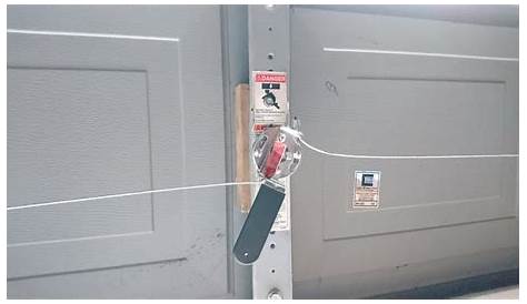 manually lock garage door