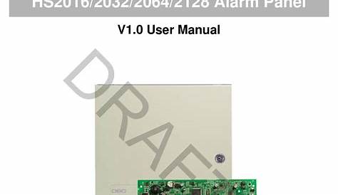 DSC HS2016 SECURITY SYSTEM USER MANUAL | ManualsLib