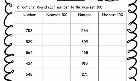 Rounding Worksheets: 2, 3, and 4 Digit Numbers | Rounding worksheets