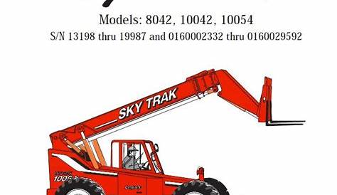 JLG SkyTrak Telehandlers 8042,10042,10054 ANSI Repair Manual