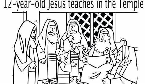 jesus in the temple worksheets