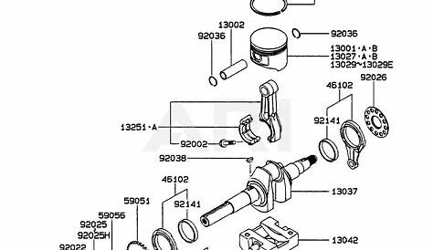 Kawasaki FE290D-BS02 4 Stroke Engine FE290D Parts Diagram for PISTON