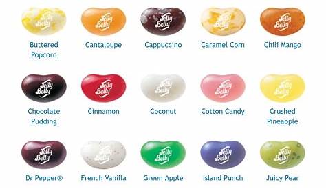 jelly bean flavor chart