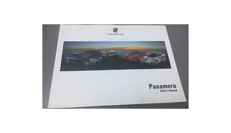 GENUINE PORSCHE PANAMERA 970 OWNERS MANUAL HANDBOOK 2010-2016 S 4 4S