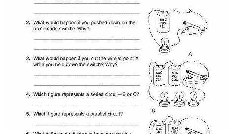 Electric Circuits Worksheets With Answers (มีรูปภาพ)