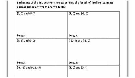 line segments worksheet