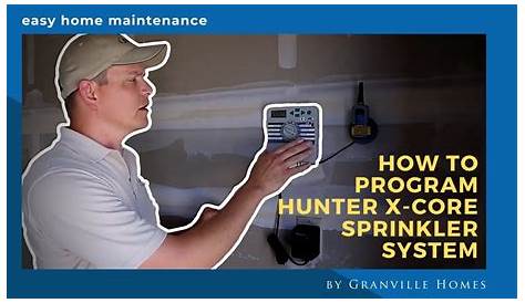 How to program your SPRINKLERS (Hunter X-Core) - YouTube