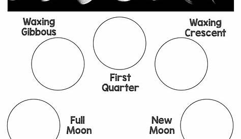 grade 1 moon phases worksheet