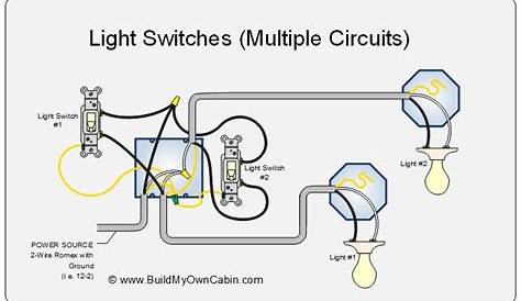 2 way light switch circuit diagram