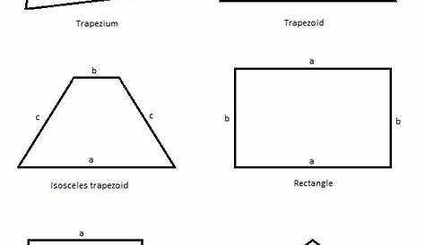 geometry quadrilaterals worksheets