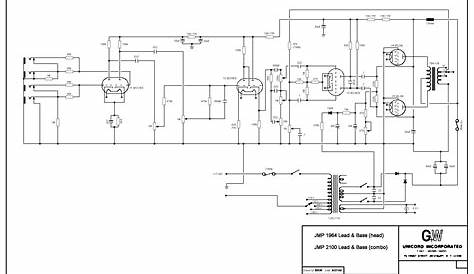 marshall jubilee schematic circuit diagram