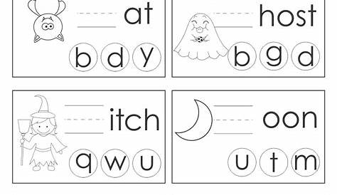 halloween letters kindergarten worksheet