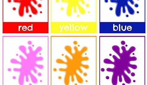 Colour Flashcards For Toddlers - Simple, Fun and Free | Color