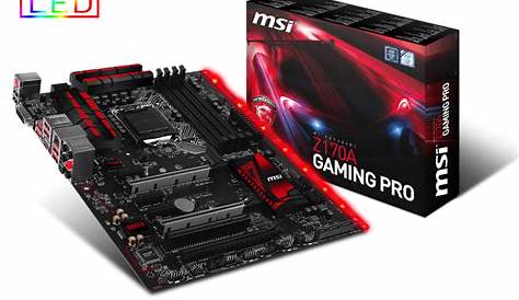 Specification Z170A GAMING PRO | MSI Global - The Leading Brand in High