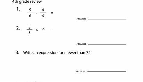 Fourth Grade Math Practice Worksheet - Free Printable Educational Worksheet