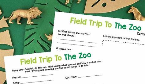 Fun Field Trip To The Zoo Printable | Homeschool science experiments