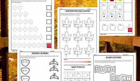 Autumn Worksheets [Video] | Early elementary resources, First grade