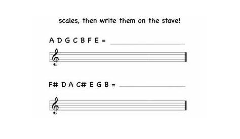 first grade music worksheet