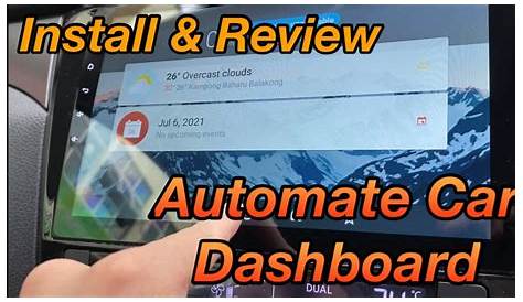 Install and Review Automate Car Dashboard (Not sure if it’s a car