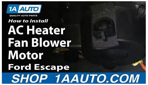 Replace Blower Motor 2014 Ford Escape