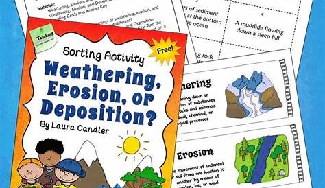 weathering and erosion worksheets answers