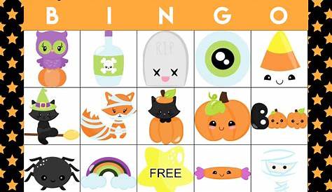 ntable Halloween Bingo Cards - This Halloween Bingo Game is a ton of
